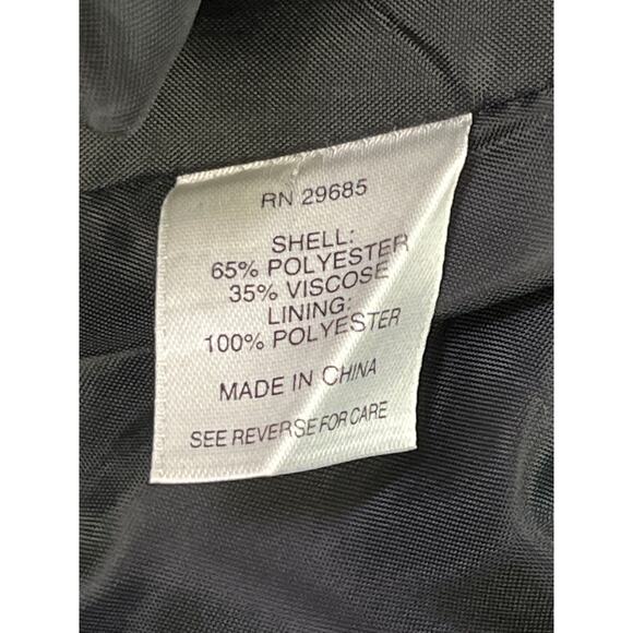 Pendleton Navy Geometric Print Skirt Front Pockets Lined Career Size 12 - Picture 5 of 7